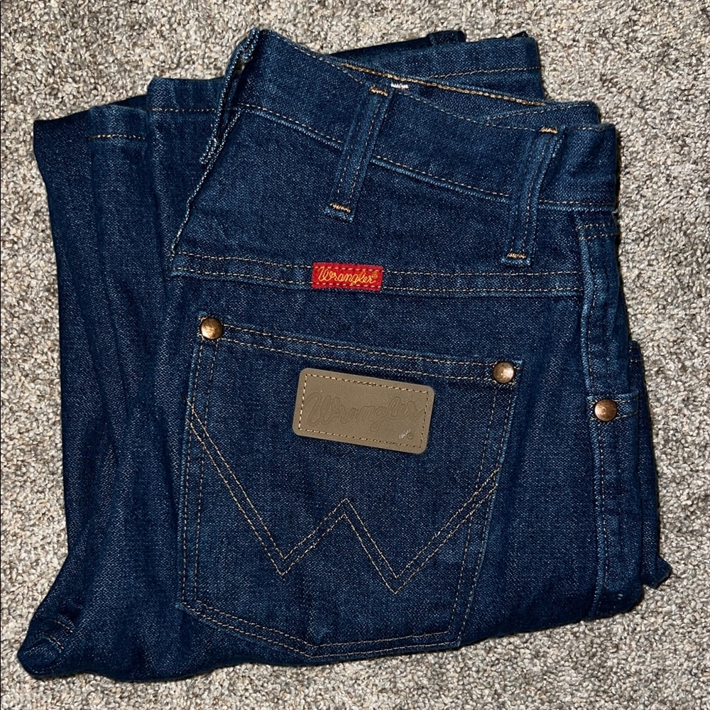 Wrangler Women’s Dark Blue Relaxed Jeans 5x32